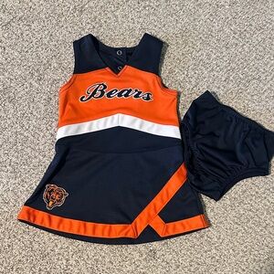 Chicago Bears Toddler Girls Cheerleader Outfit, size 2T. Excellent condition